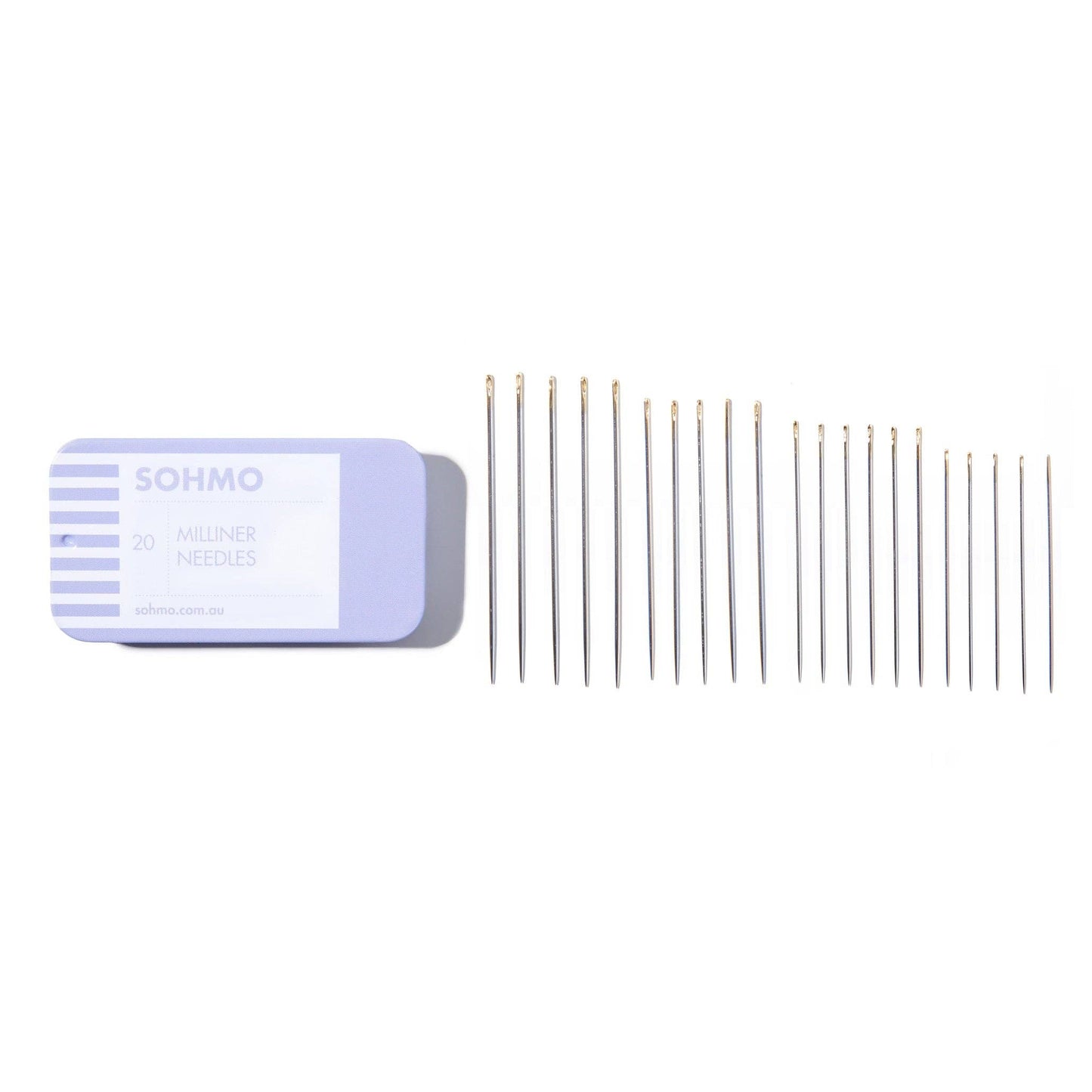 SOHMO Milliner Needles - Japanese-Made Long Hand Sewing Needles, 4 Sizes