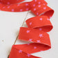 2.5" Bias Quilt Binding – Starry Warm Red (Ready-Made Cotton Binding)