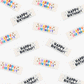 Happy Birthday Woven Labels