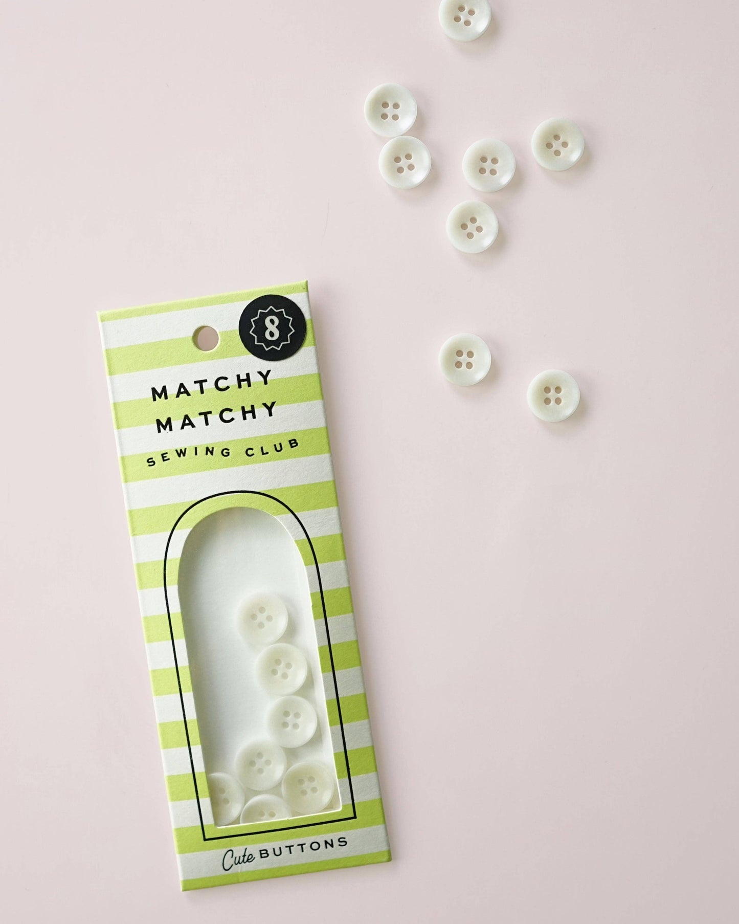 Milk 1/2" Corozo Nut Buttons