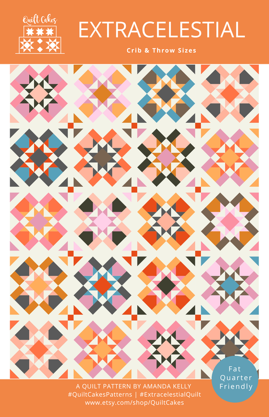 Extracelestial Quilt Pattern Printed