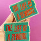 Life of a SEWGIRL Glitter Sticker