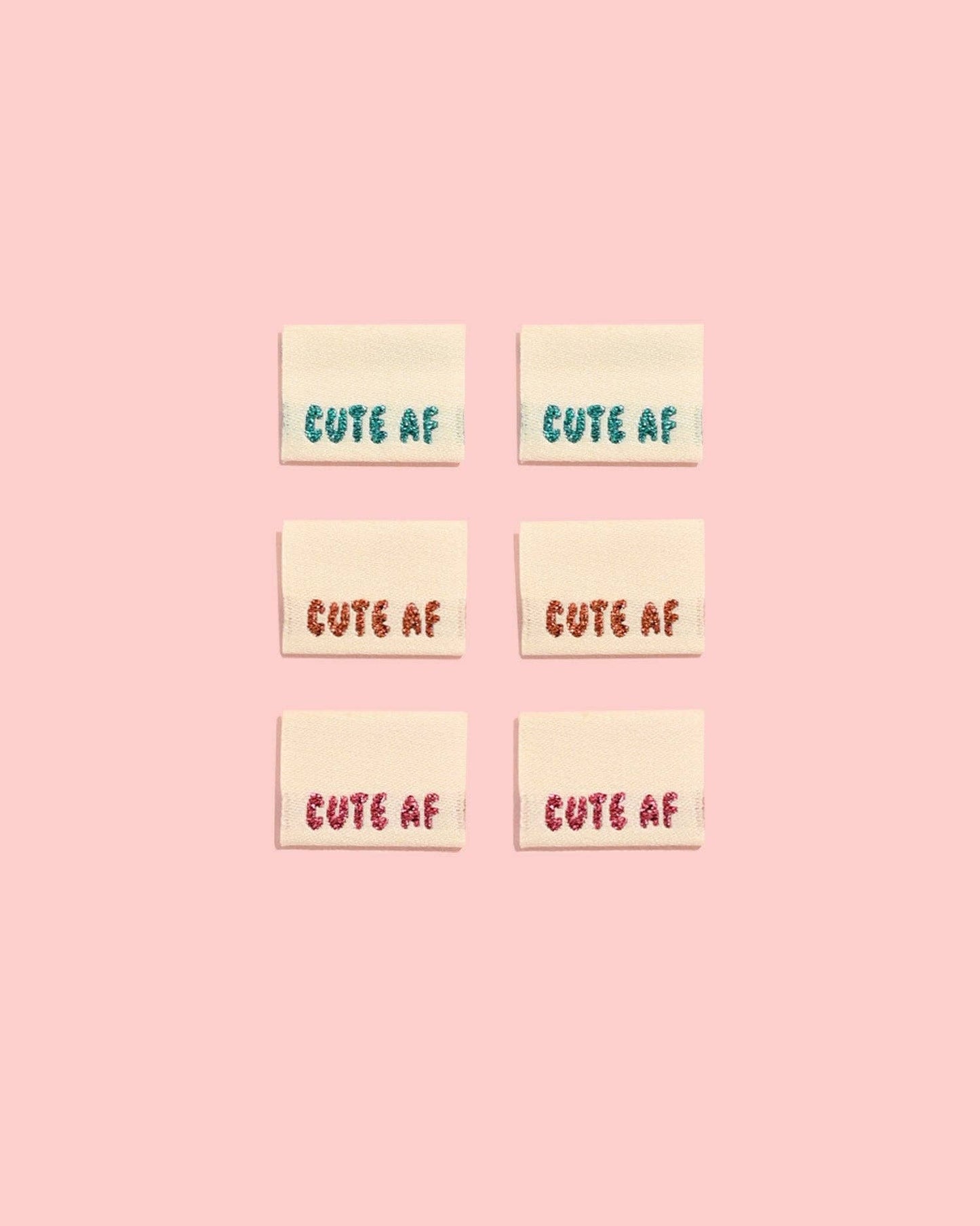 Cute AF! Woven Labels