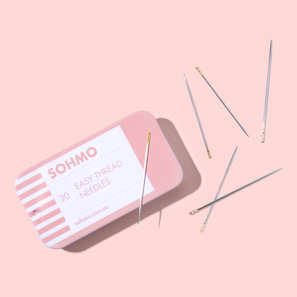 SOHMO Easy Thread Needles - Self-Threading Sewing Needles Made in Japan