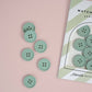 Sage Retro Buttons