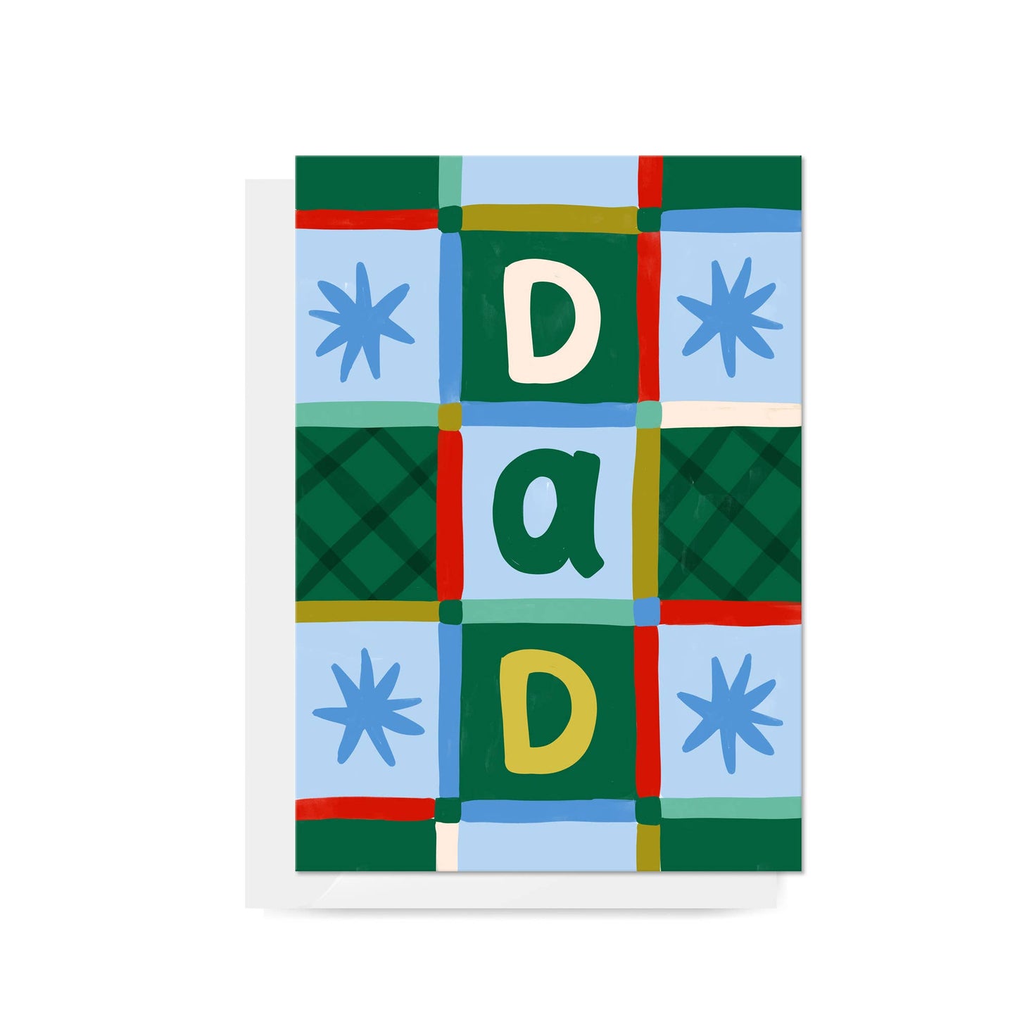 Patchwork "Dad" Greeting Card