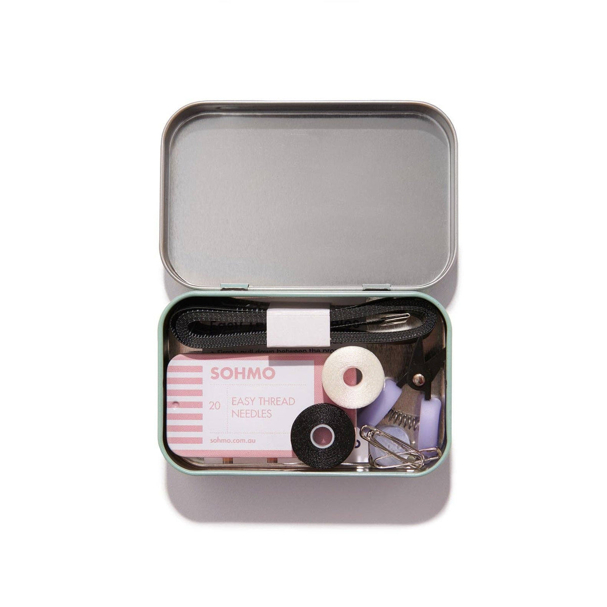 SOHMO Mini Mending Kit - Compact Sewing & Mending Kit in a Tin