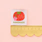 Tomato Pincushion Handmade Large Woven Labels