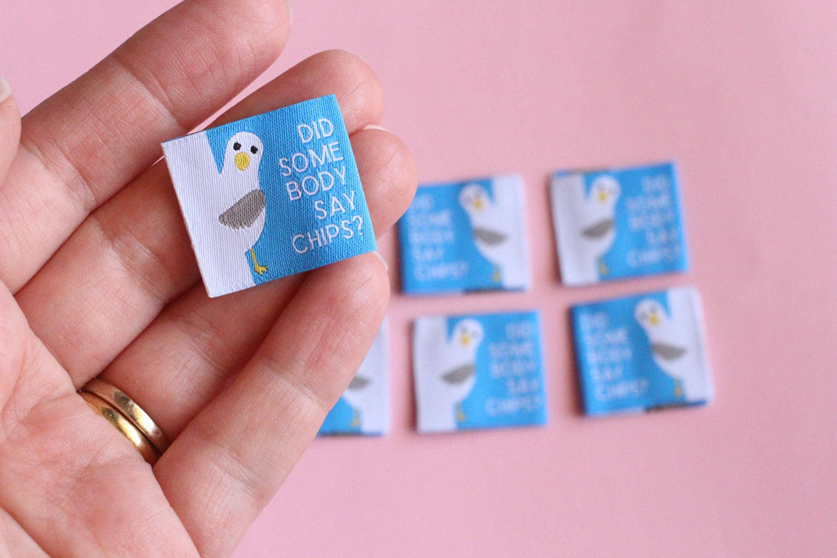 Seagull Labels - Pack of 6 Double Sided Sewing Labels