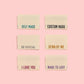 Metallic Side Seam (Cream) Woven Labels