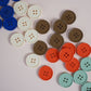 Cream Puff Retro Buttons