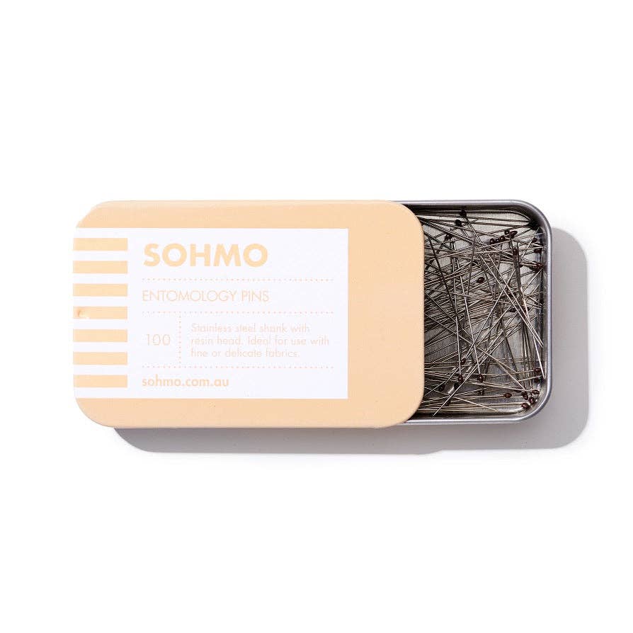 SOHMO Entomology Pins - Ultra-Fine 0.45mm Pins for Delicate Fabrics & Specimen Mounting