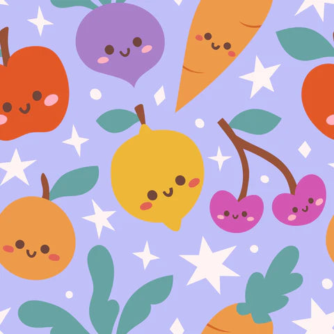 Smitten Cotton Fabrics - You Rock Blurple
