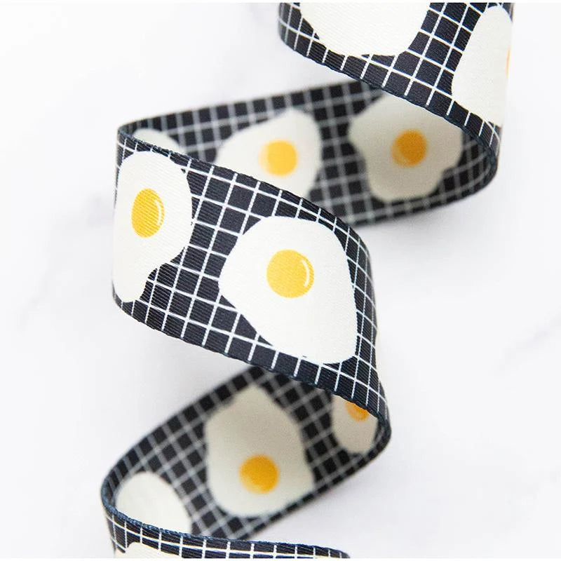 Ruby Star Society - Webbing - FRIEND EGGS IN BLACK 1.5'