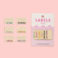 Metallic Side Seam (Cream) Woven Labels