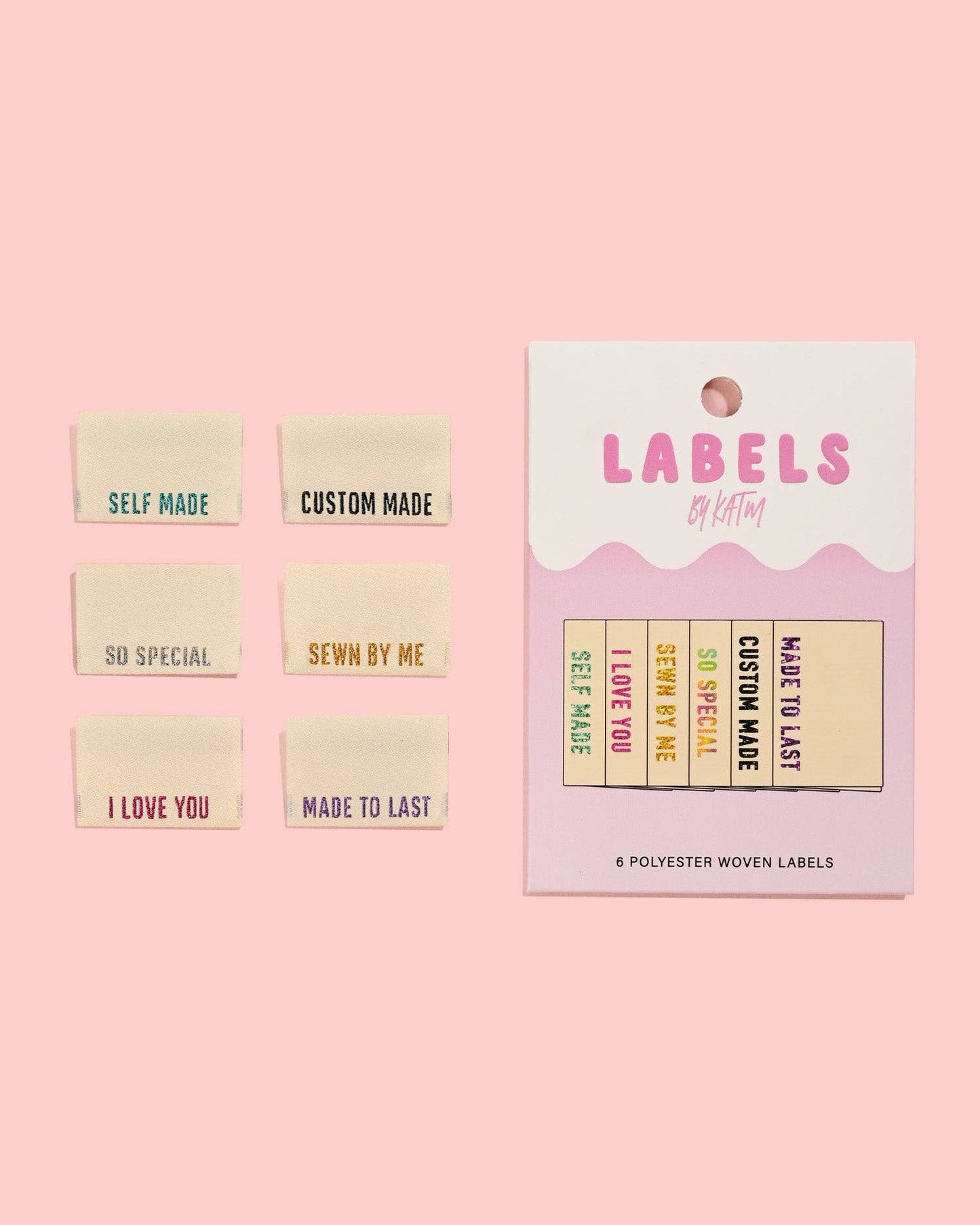 Metallic Side Seam (Cream) Woven Labels