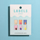 Middle Finger Mini Hands Woven Labels