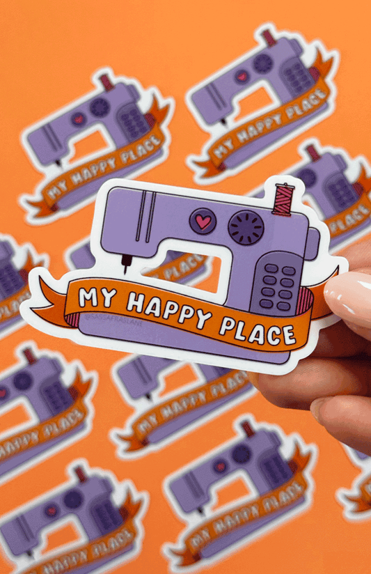 My Happy Place Sticker