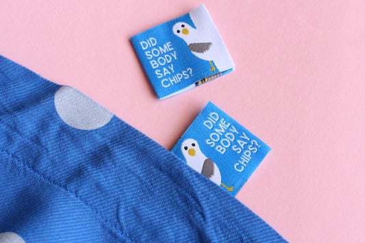Seagull Labels - Pack of 6 Double Sided Sewing Labels