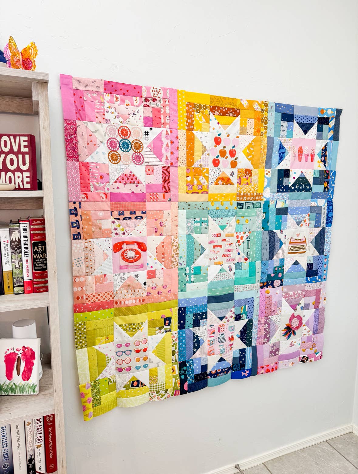 Nova Burst Quilt Pattern Printed