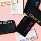 Metallic Side Seam (Cream) Woven Labels