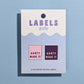 Aunty Made It Woven Labels