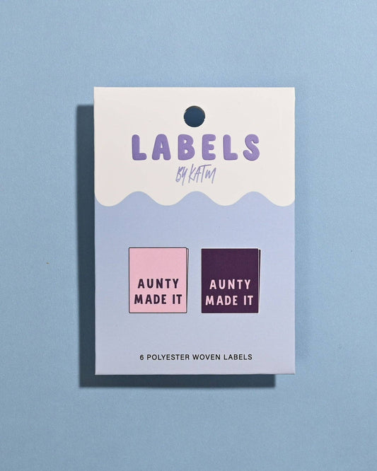 Aunty Made It Woven Labels