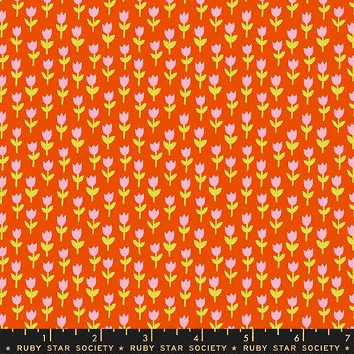 1-800-Calico - Tulips Warm Red