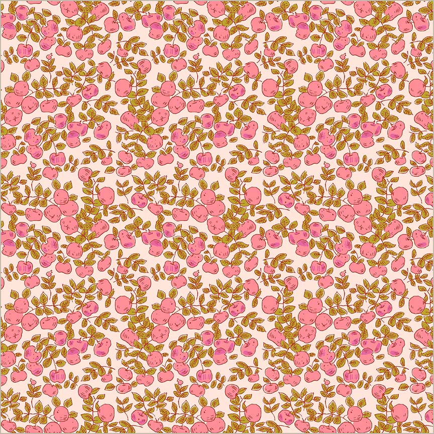 Heather Ross Favourites - Blush Apples