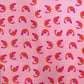 Coupon coton Krevett rose