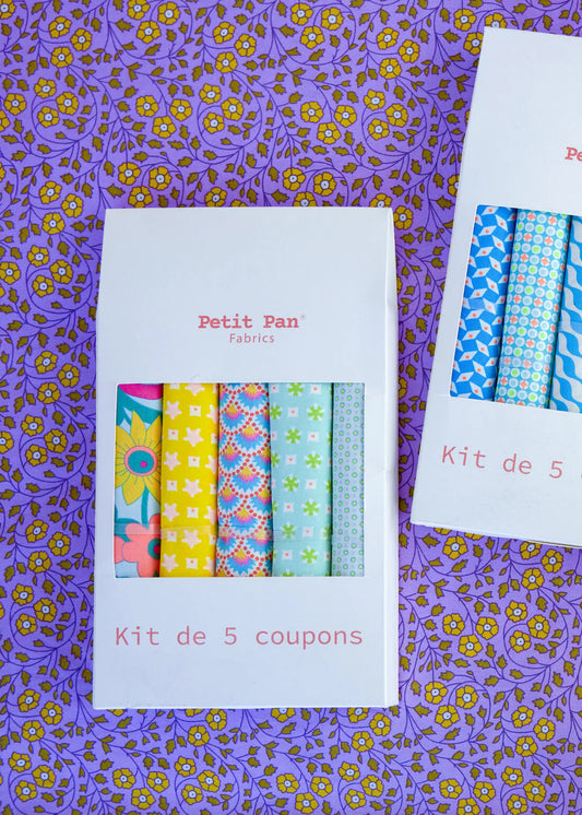 Kit of 5 Elytis crystalline cotton coupons