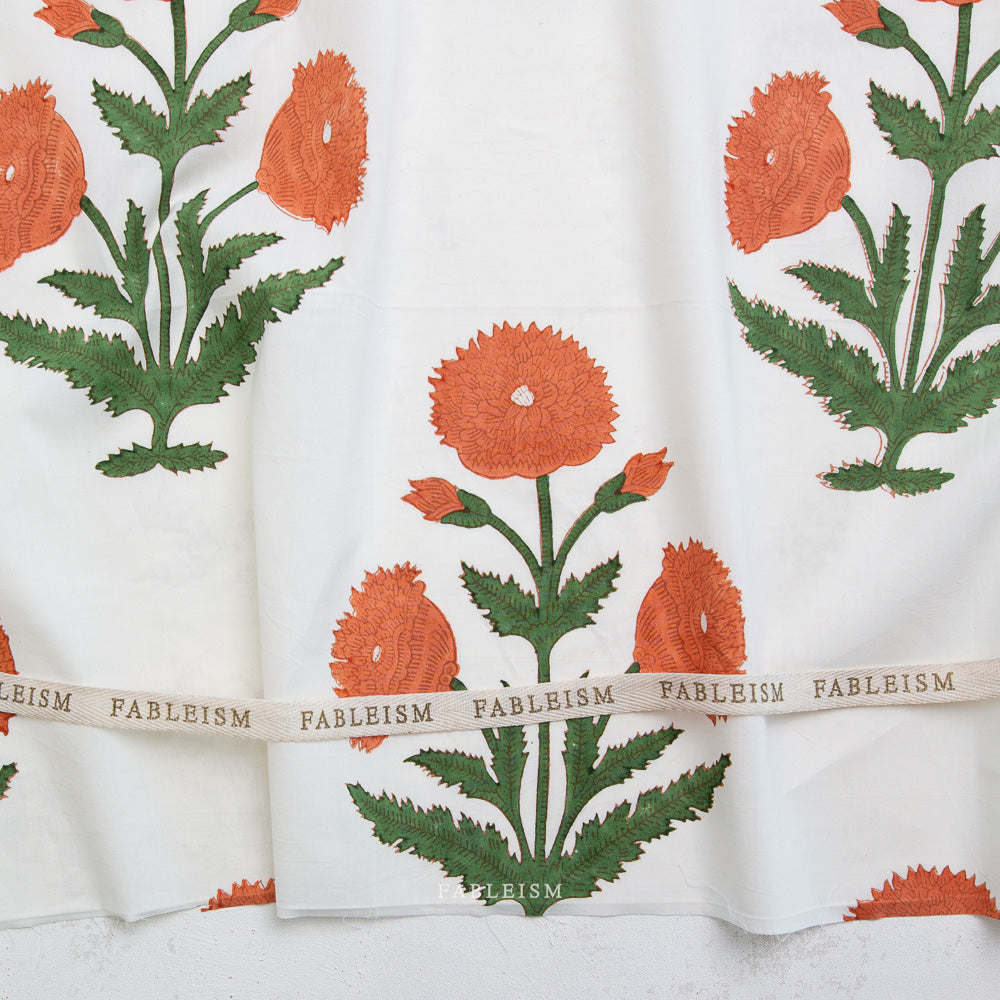Indian Block Prints: Cottage - BPCT-01-BOH-SIENNA