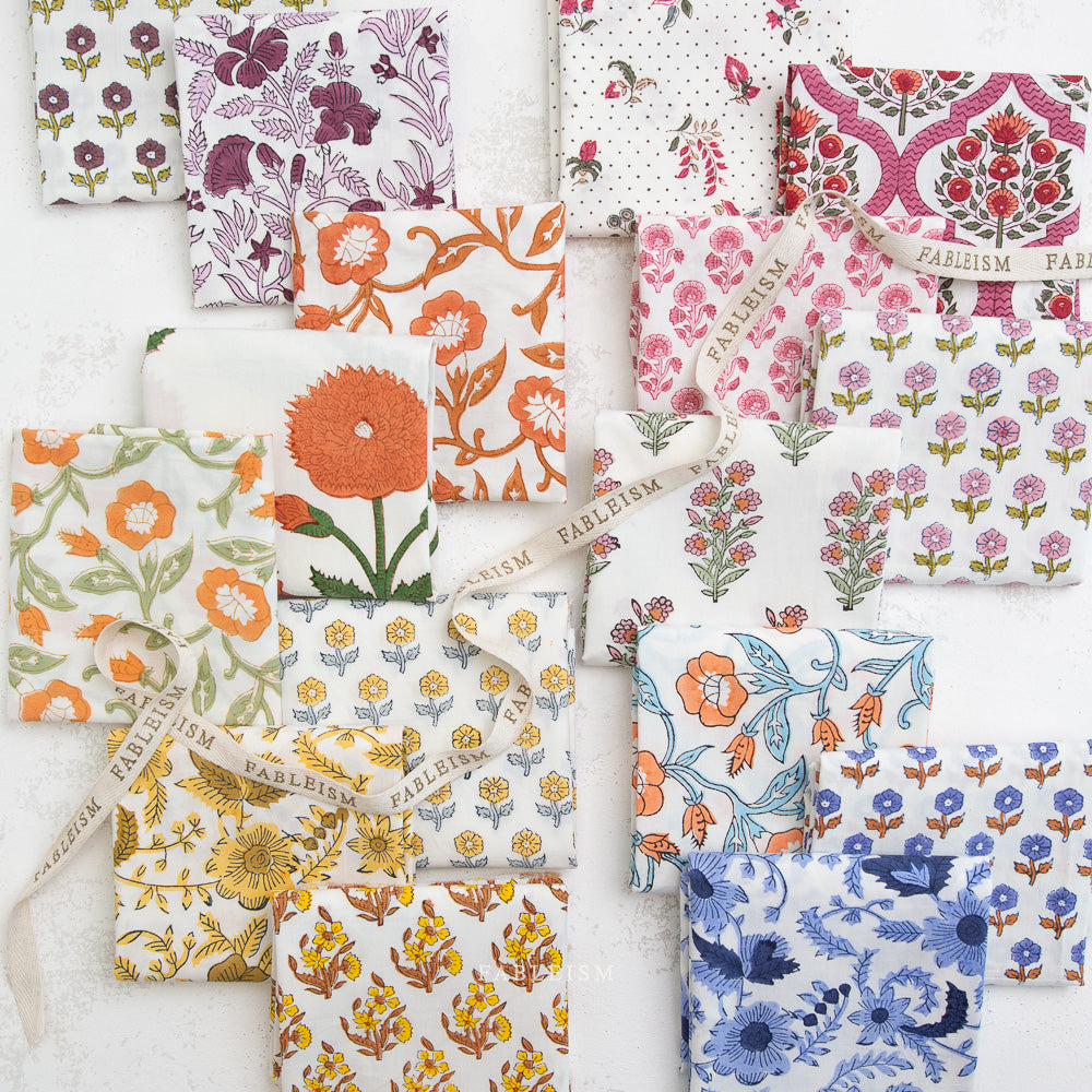 Indian Block Prints: Cottage - BPCT-01-BOH-SIENNA
