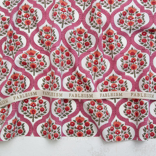 Indian Block Prints: Cottage - BPCT-04-LAT-PINK
