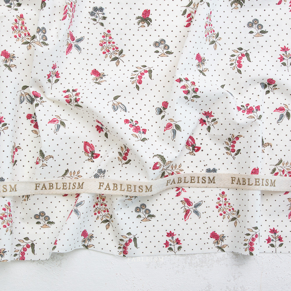 Indian Block Prints: Cottage - BPCT-05-DOT-CREAM