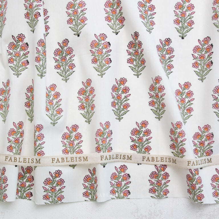 Indian Block Prints: Cottage - BPCT-06-WLD-BLUSHING
