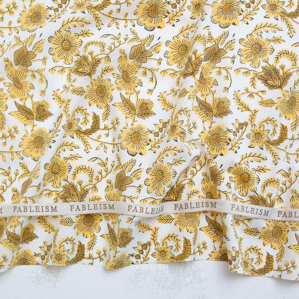 Indian Block Prints: Cottage - BPCT-08-CTY-YELLOW