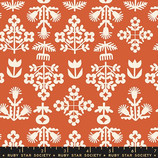 Paper Cuts 2 - Fresh Cut Flowers in Persimmon