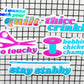 Stay stabby vinyl sticker