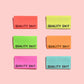 Quality Shit Woven Labels (Neon)