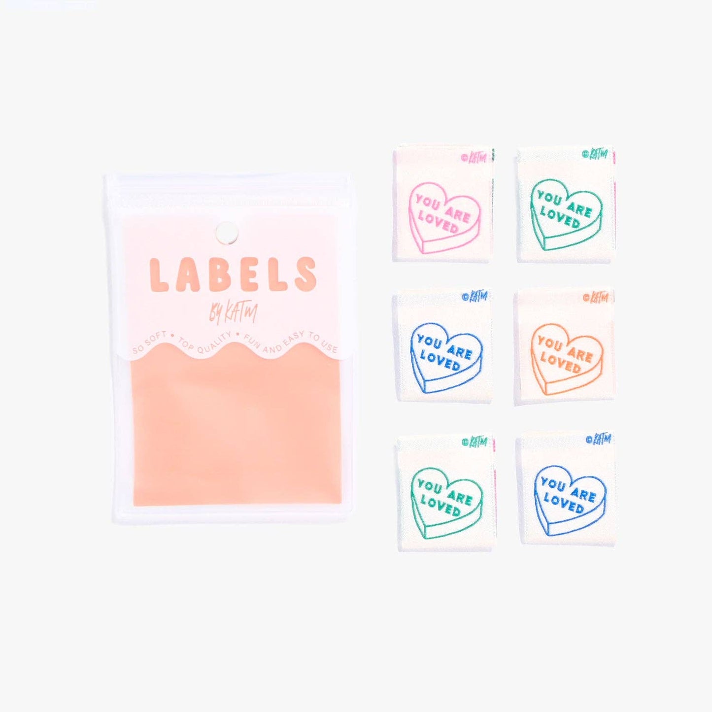 You Are Loved Woven Labels