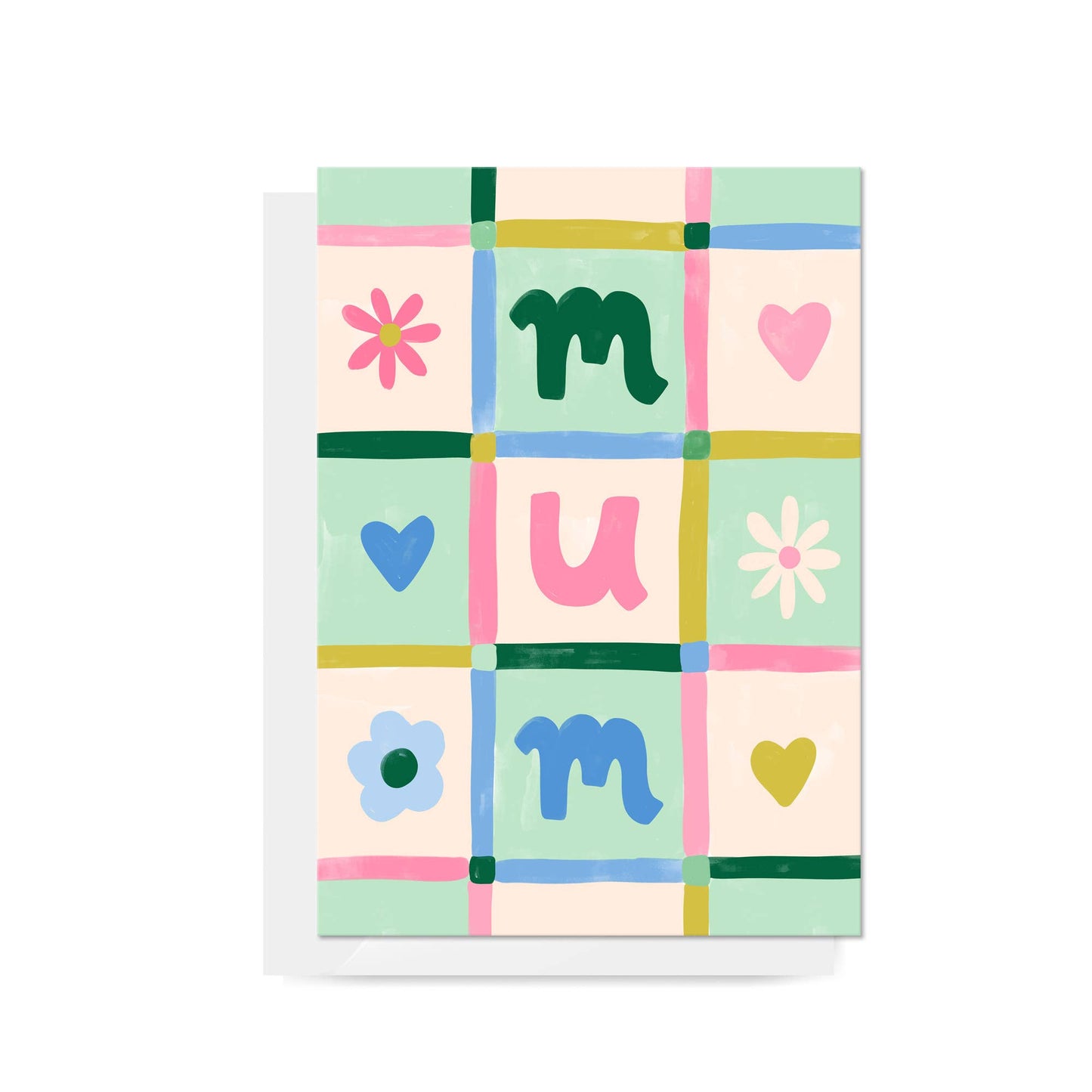 Patchwork "Mum" Greeting Card