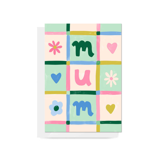 Patchwork "Mum" Greeting Card