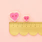 Pink Sweet Heart Large 1" Buttons