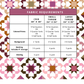 Bloomburst Quilt Pattern Printed