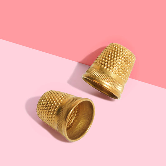 SOHMO Gold Thimble - Made in Italy, for Hand Sewing & Embroidery