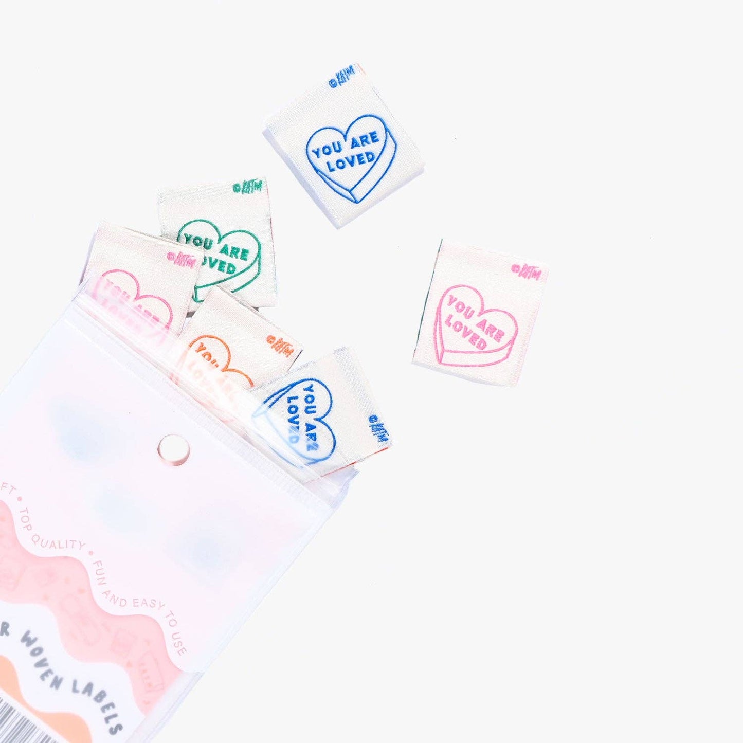 You Are Loved Woven Labels