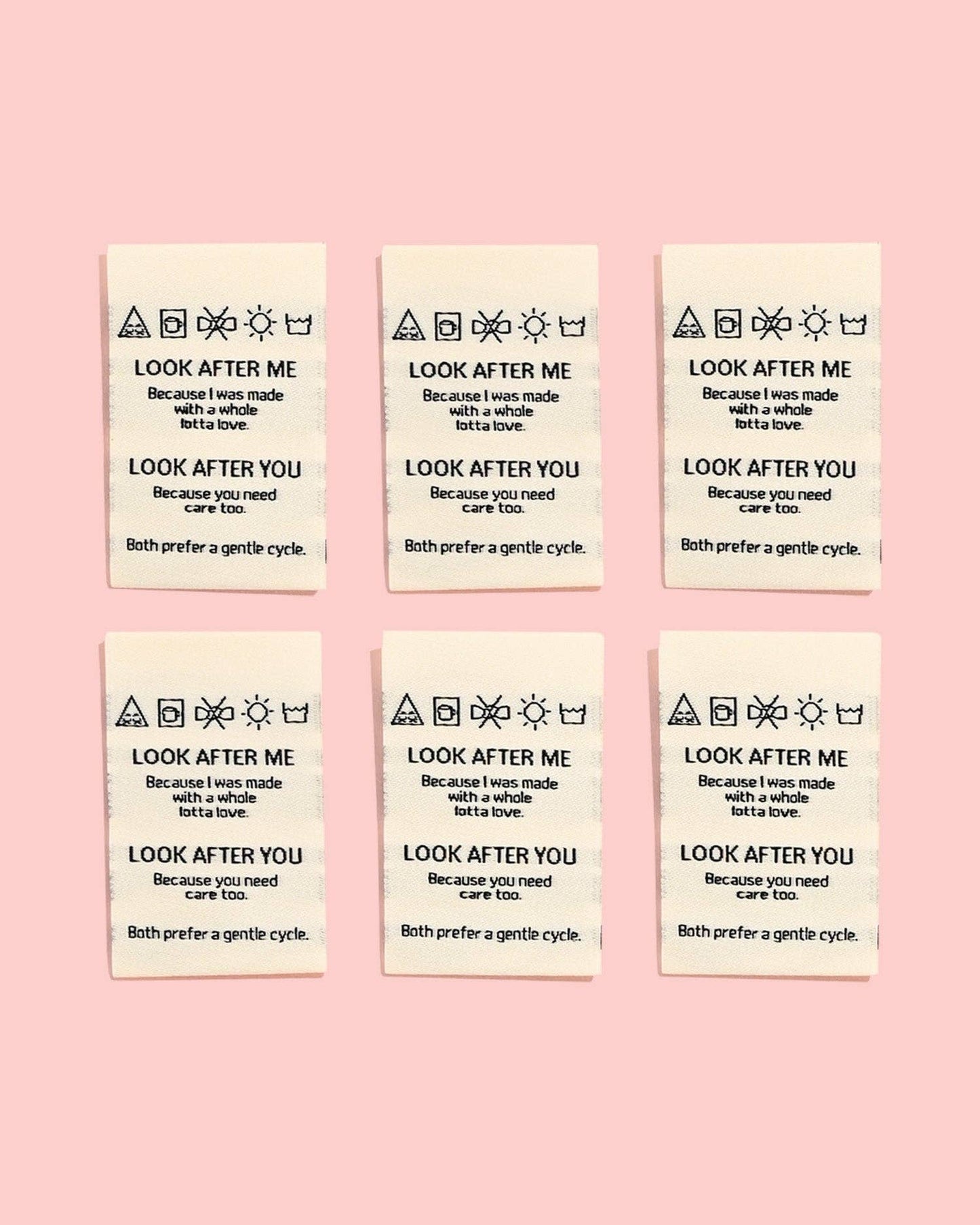 Look After Me, Look After You Woven Labels