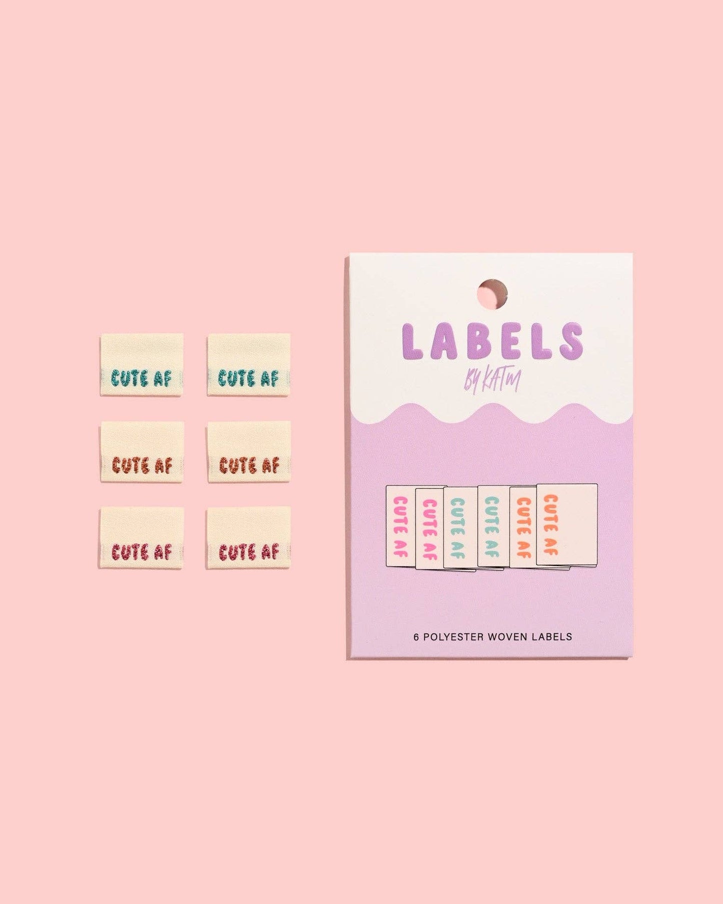 Cute AF! Woven Labels
