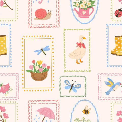Smitten Cotton Fabrics - Gardening Day